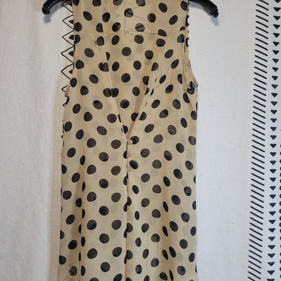 San Souci Polka Dot Sheer Blouse - Picture 8 of 8